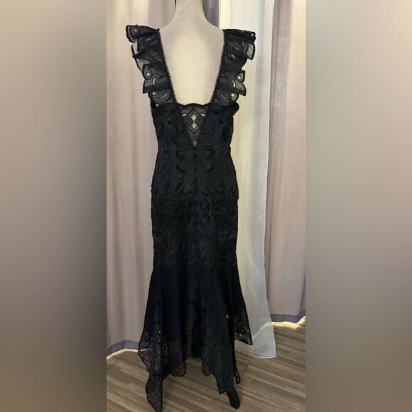 Jonathan Simkhai viscose/silk midi dress, US8 - Picture 5 of 14
